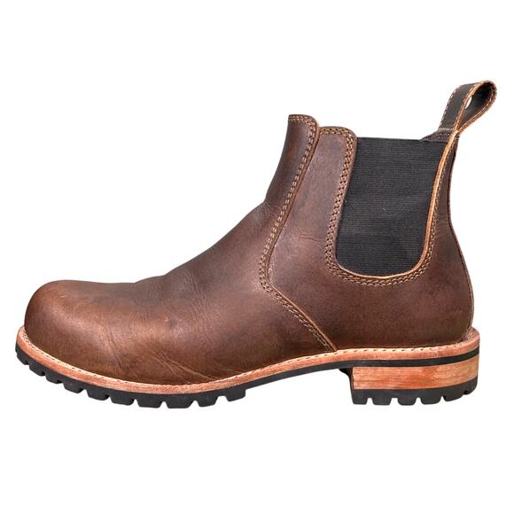Craft & Glory Men’s Explorer Brown Leather Hiking Chelsea Boots Size US 10 EE main image 9